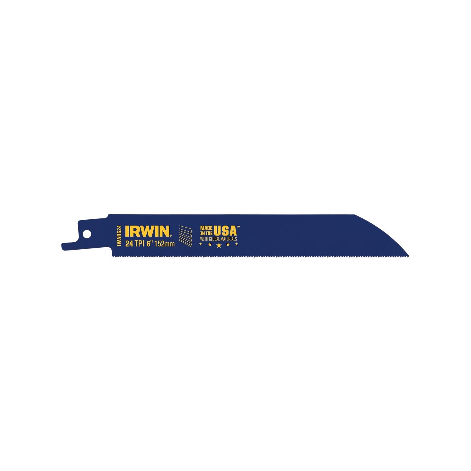 Irwin 6" 24TPI Bi-Metal Thin Metal Cutting Reciprocating Saw Blade - 5 Pack - Image 2