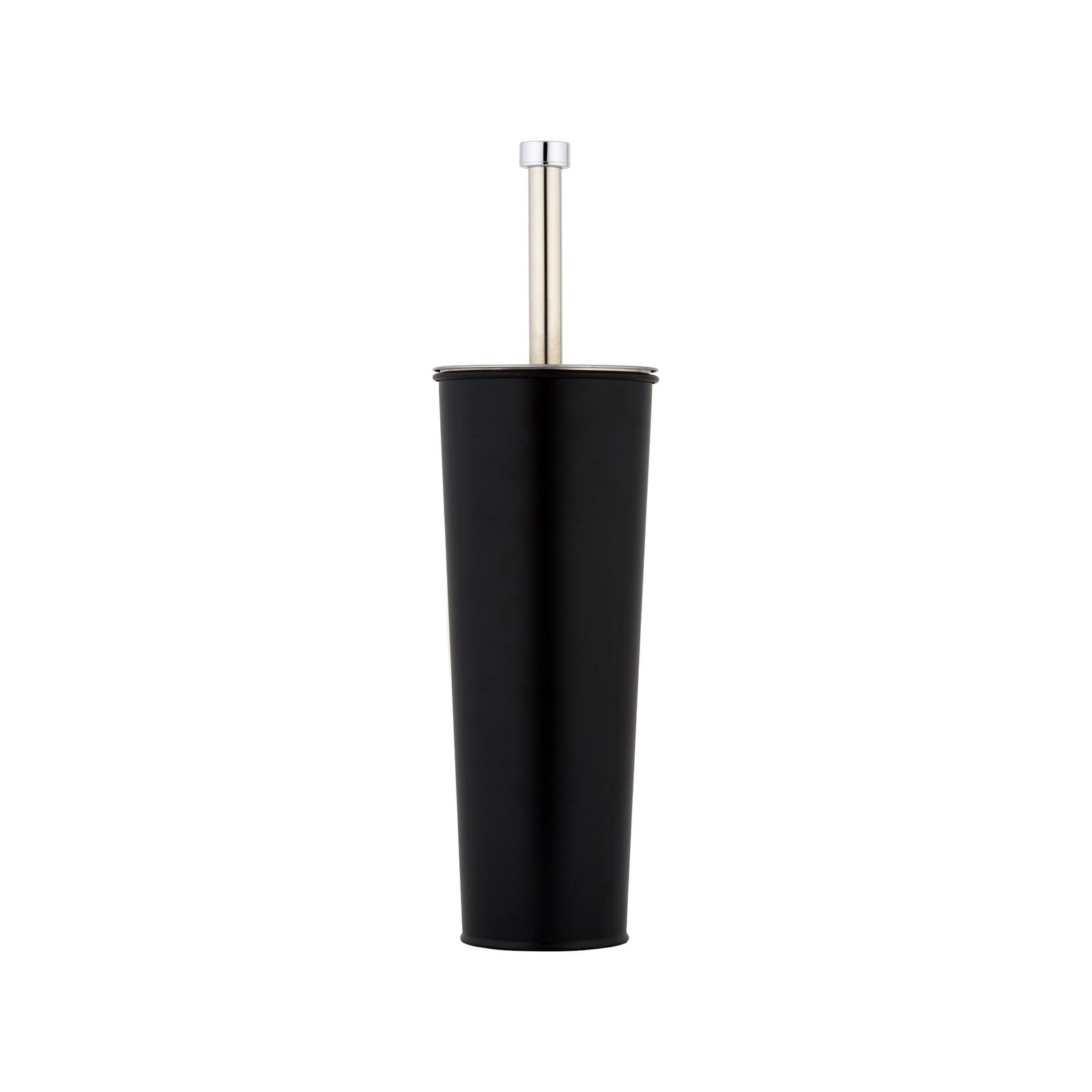 Barelli Black Powdercoated Steel Toilet Brush & Holder - Image 2