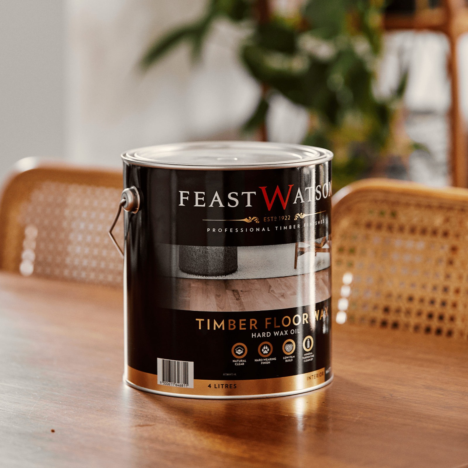 Feast Watson 1L Timber Floor Wax Hard Wax Oil - Image 2