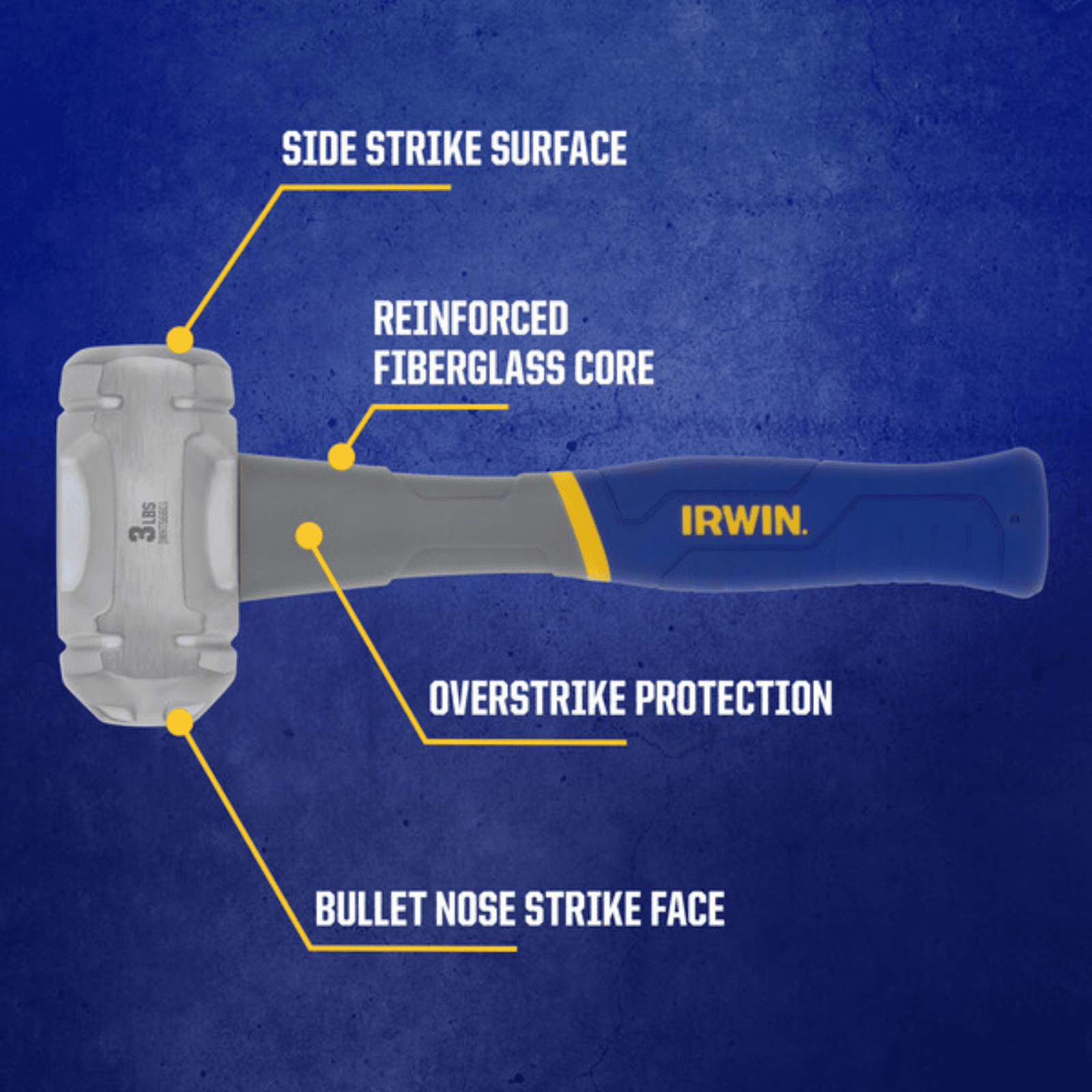 IRWIN 3lb Club Hammer - Image 8