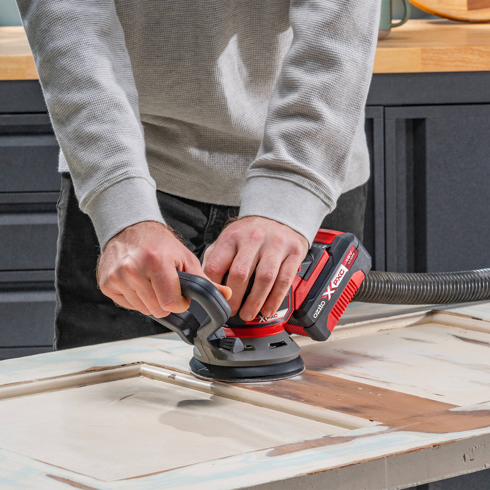 Ozito PXC 18V Brushless Random Orbital Sander PXBROS-125 - Skin Only - Image 6