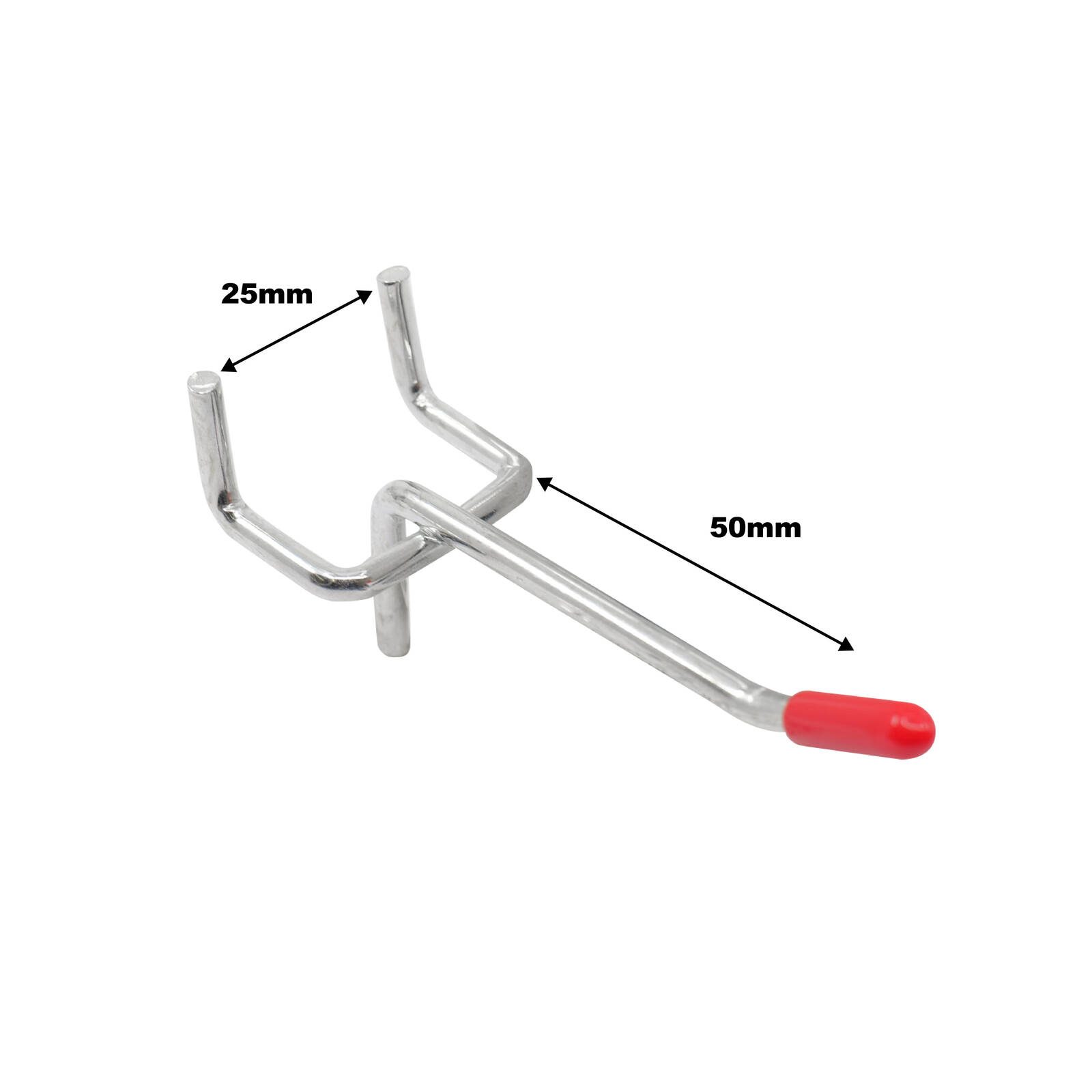 Everhang 50mm Pegboard Single Hook - 20 Pack - Image 5