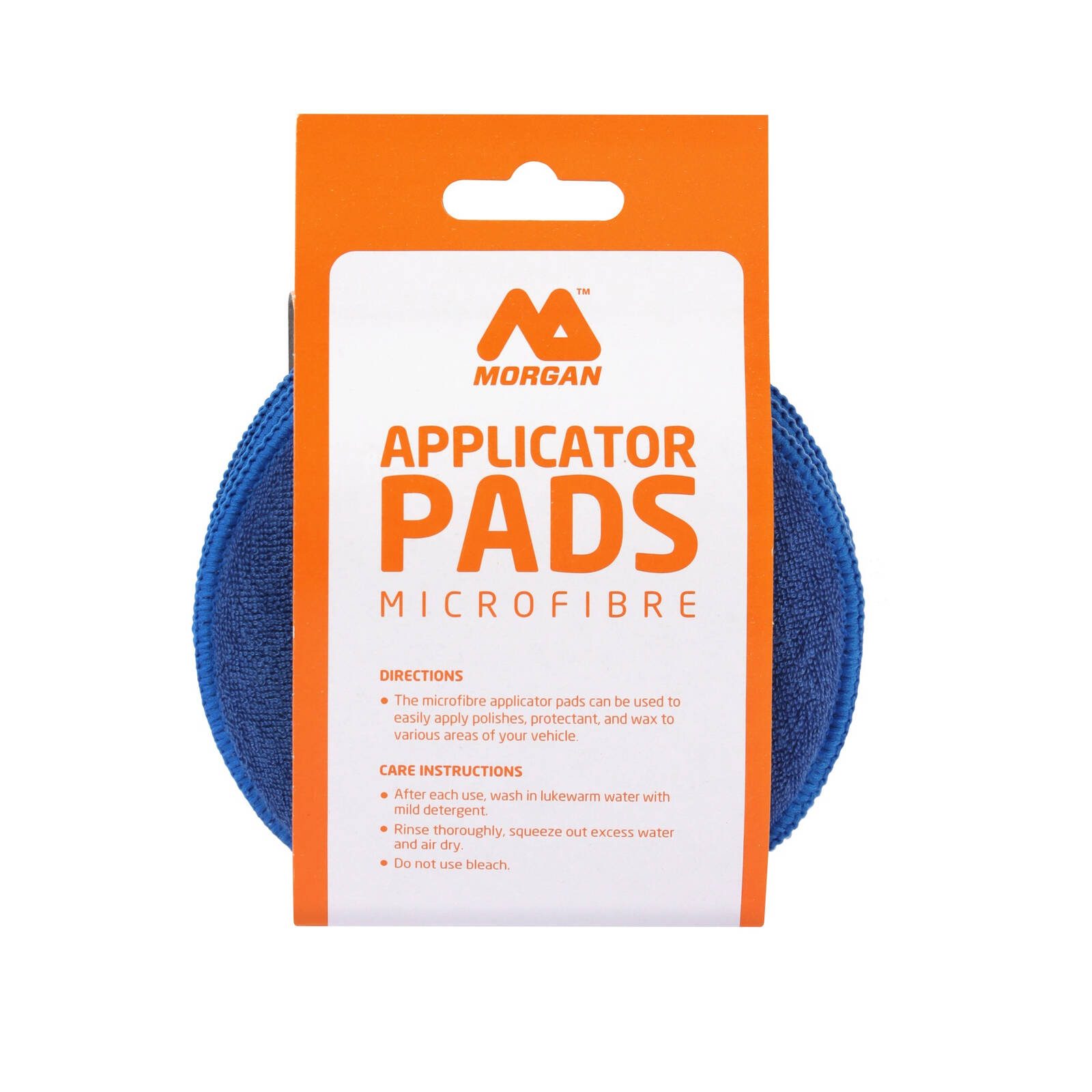 Morgan 5 inch Blue Microfibre Applicator Pads - 4 Pack - Image 2