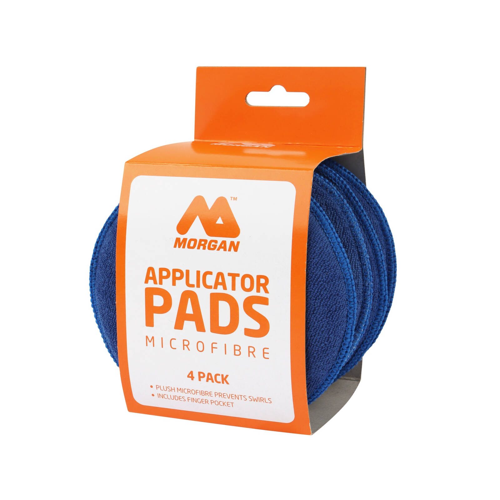 Morgan 5 inch Blue Microfibre Applicator Pads - 4 Pack - Image 3