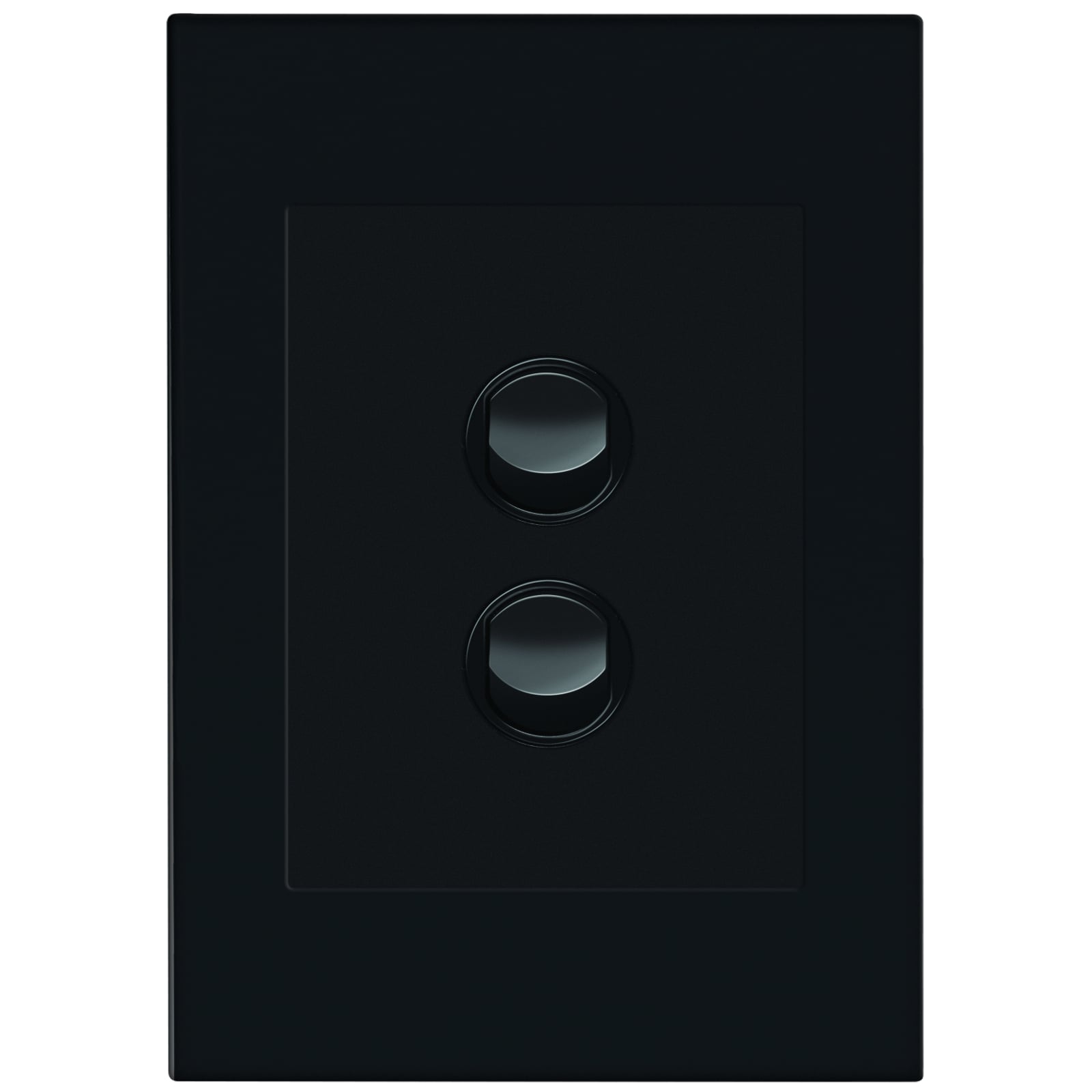 HPM VIVO 2 Gang Wall Switch - Grey