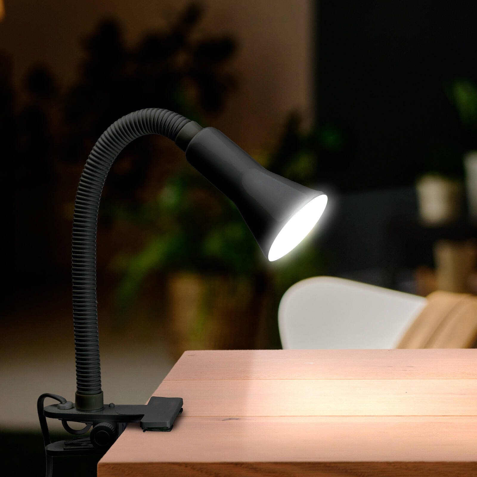Brilliant Lighting Metal Vito Clamp Lamp - Black - Image 2