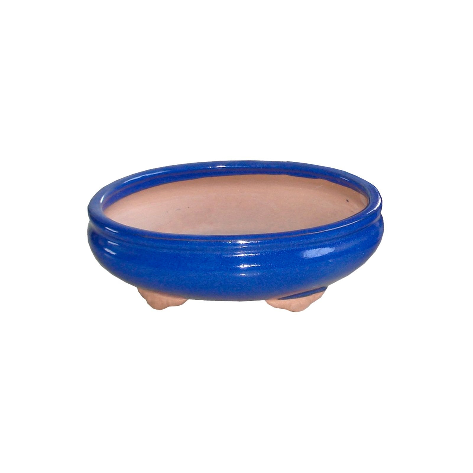 Northcote Pottery 16 x 12 x 6cm Oval Izumi Bonsai Pot - Blue