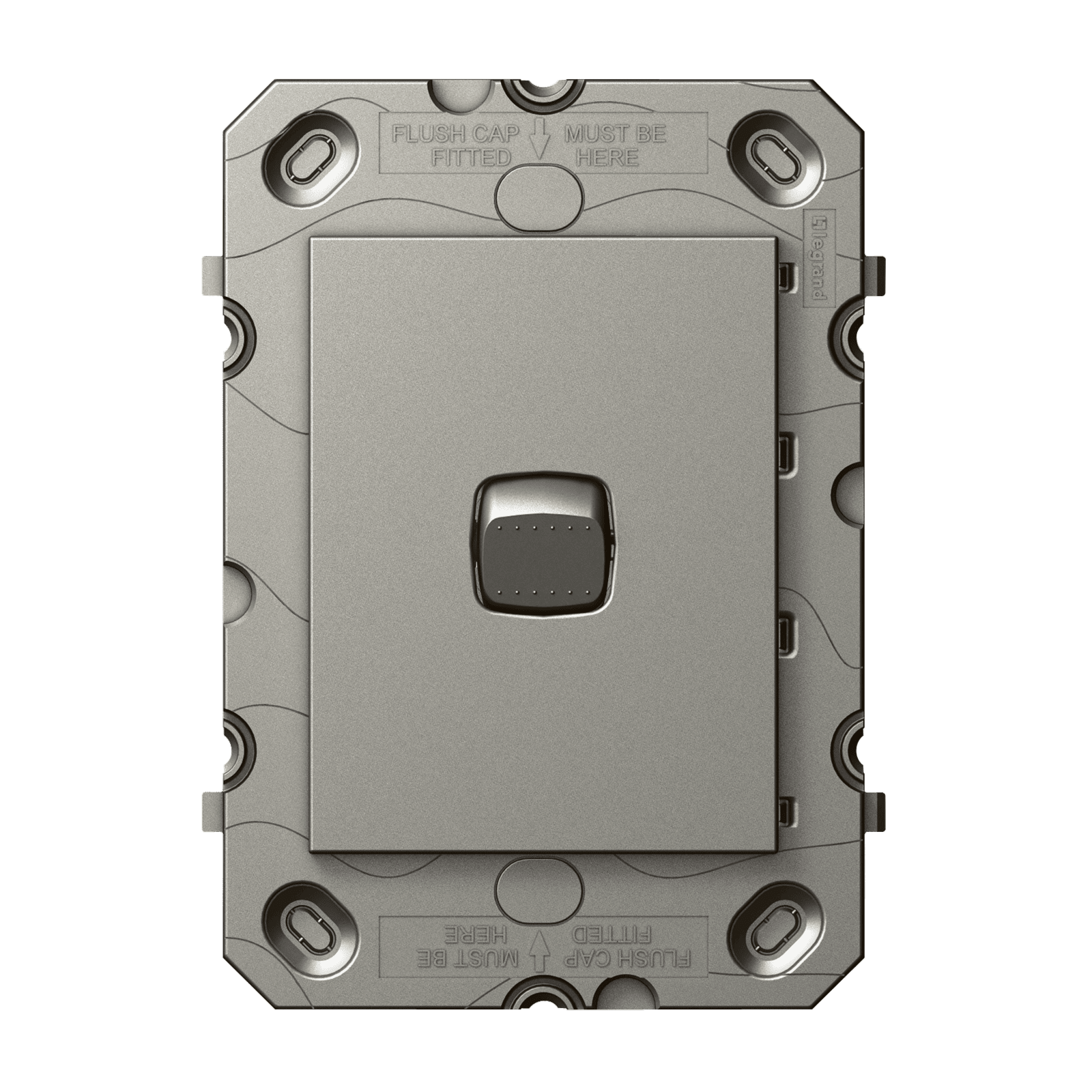 HPM ARTEOR 1 Gang Wall Switch - Grid Only - Magnesium