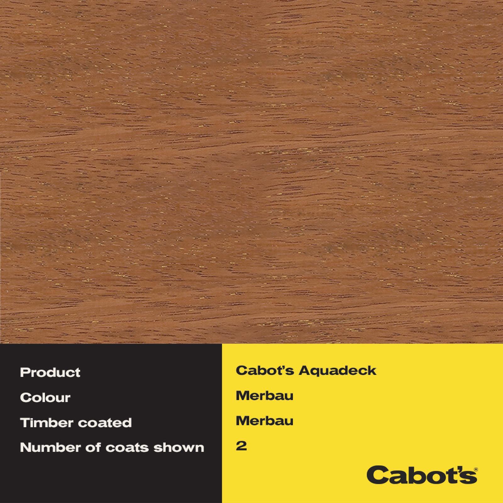 Cabot's 4L Merbau Aquadeck Exterior Decking Oil - Image 2