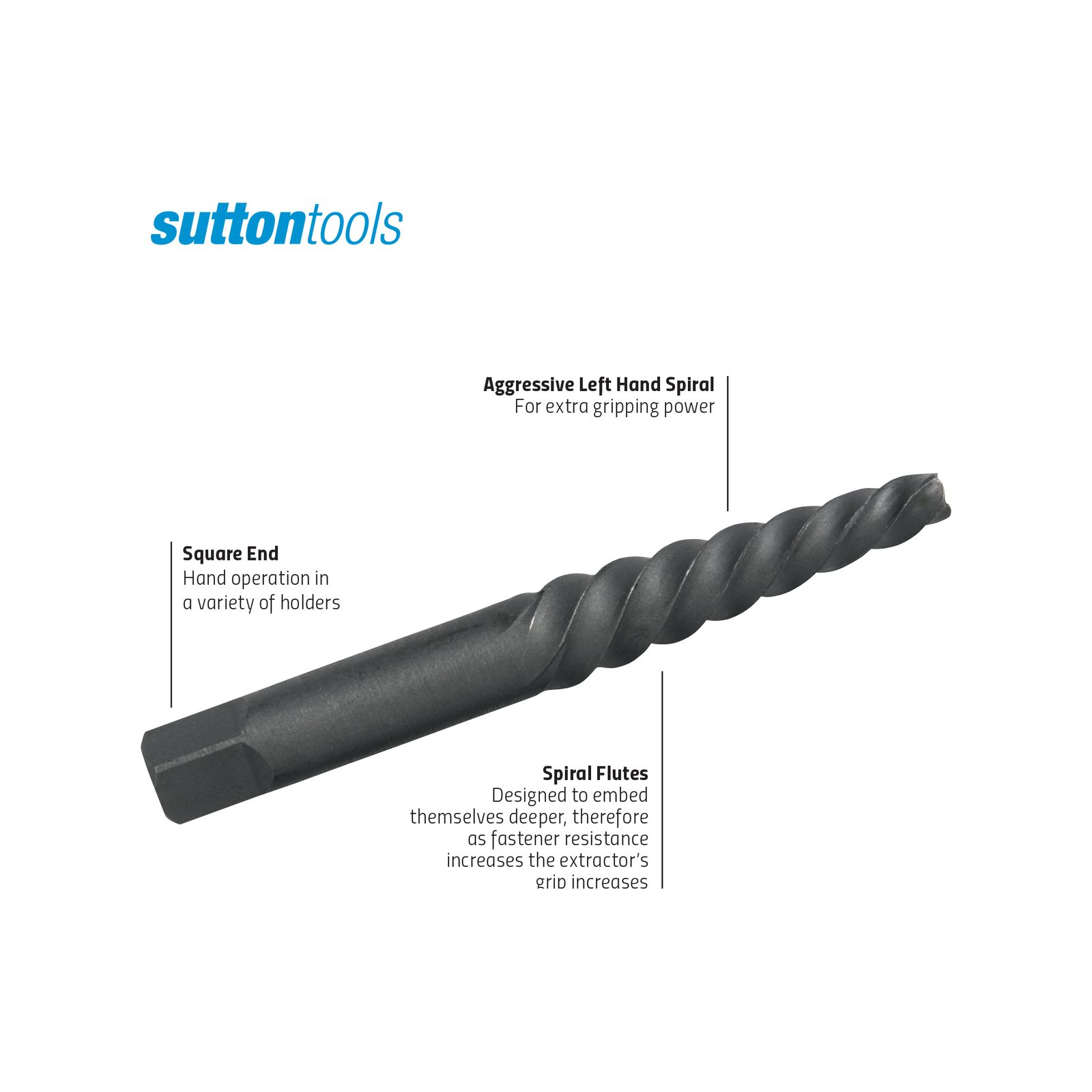 Sutton Tools No3 Easy Out Extractor Screw Set - Image 3