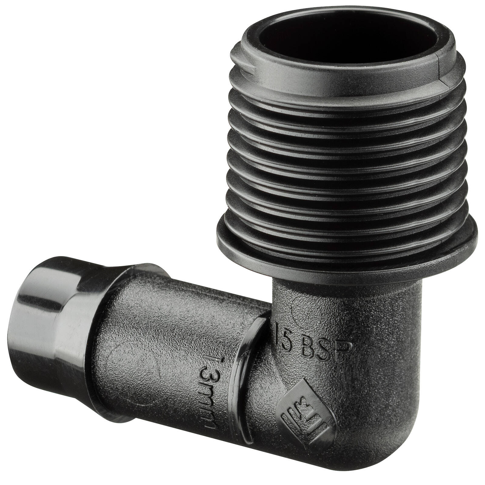 Pope 13 x 15mm Barbed Male Single Threaded Elbow - Image 2