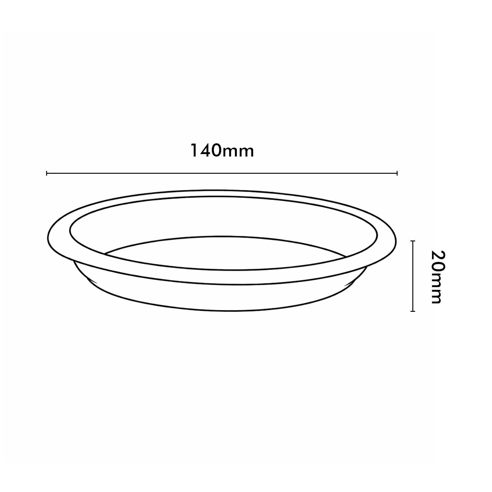 EDEN Transparent Green Plastic Saucer - Transparent Green - Image 2