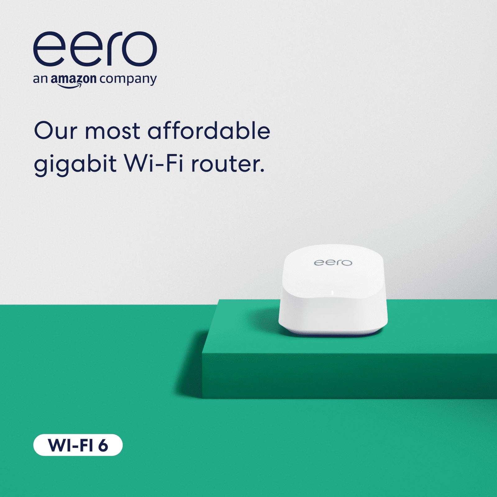 eero Amazon 6+ Mesh Wi-Fi 6 Router Or Extender Fast Affordable 1 Gbps Wi-Fi For 1-2 Bedroom Homes - 1 Pack - Image 2