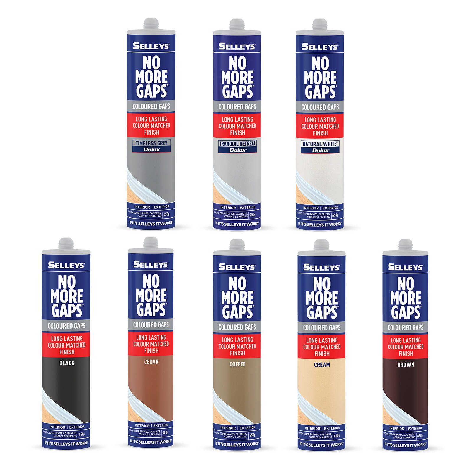 Selleys 450g Dulux Timeless Grey No More Gaps Interior Colours Gap Filler - Image 4