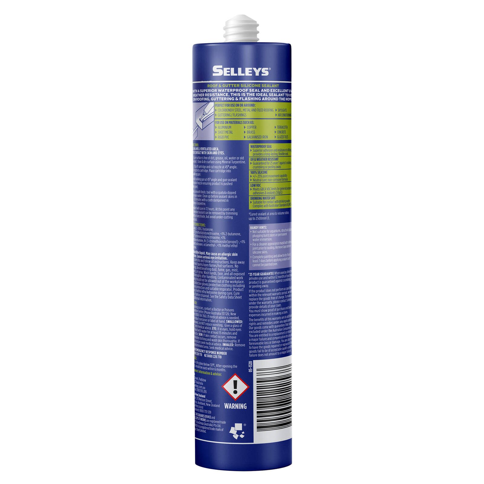 Selleys 300g White Roof And Gutter Silicone Waterproof Sealant - Image 3