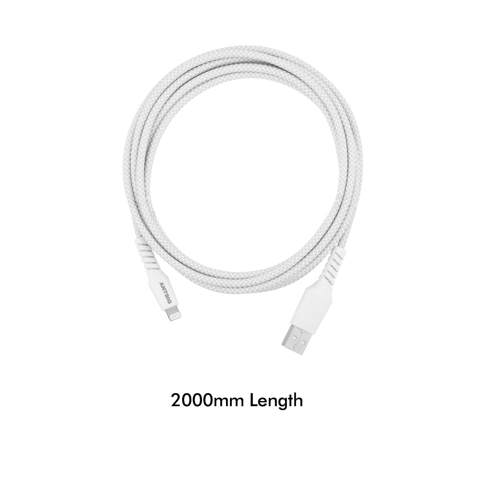 Antsig 2m Braided Lightning To USB-A Cable - Image 6