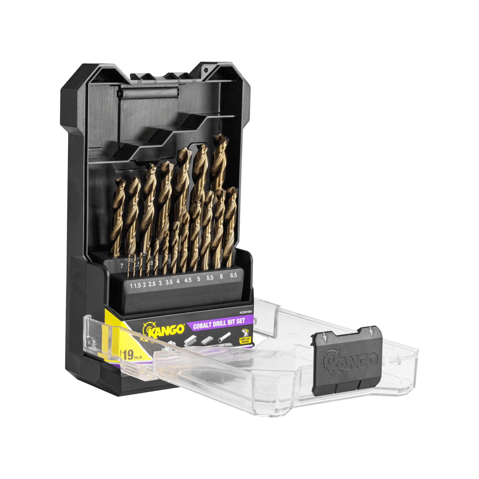 Kango 19 Piece Cobalt Drill Bit Set - Image 2