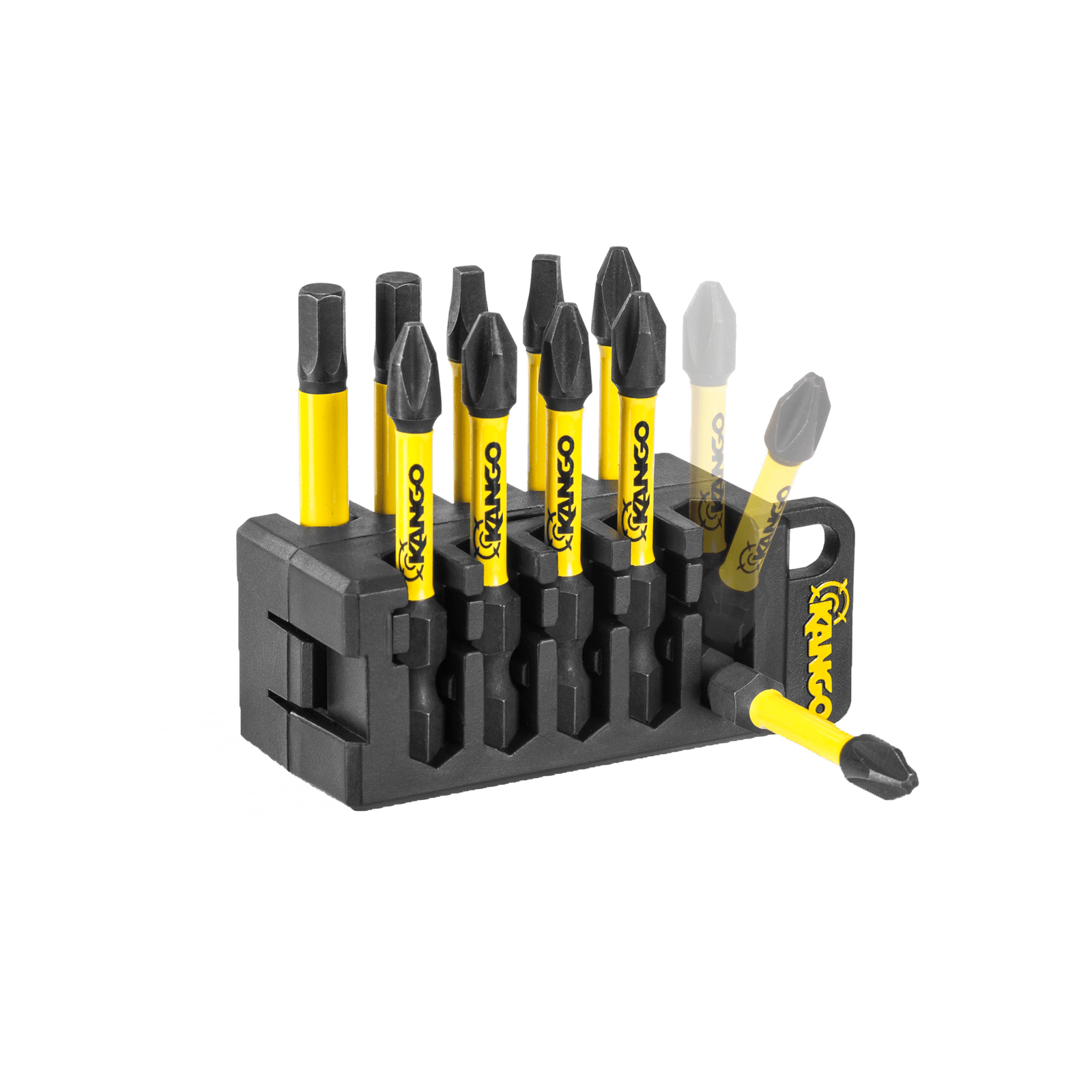 Kango 10-Piece HyperTorque Impact Driver Bit Set With Bit Holder - Image 3