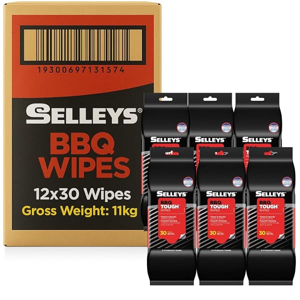 12-x-Selleys-BBQ-Tough-Wipes-Bulk-Carton-of-12-Packs-of-30-Wipes-Heavy-Duty-Cleaning-for-BBQ-and-Grills-25cm-x-30cm-B0FJ2LNR3P