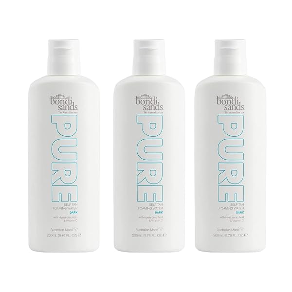 3-x-Bondi-Sands-Pure-Self-Tan-Foaming-Water-Dark-200ml-B0CGRNX7R6