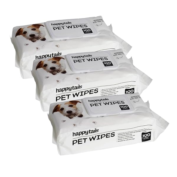 3-x-Happy-Tails-Pet-Wipes-3-Pack-of-100-Aloe-Vera-Scented-Wipes-Gentle-for-Cats-and-Dogs-B0DXVRYWP4