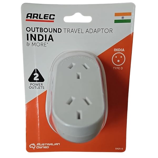 ARLEC-Outbound-Travel-Double-Adaptor-India-Type-D-2-Power-Outlets-White-for-AU-Plug-South-Africa-Bangladesh-Sri-L-B0F9KXBVCK-2