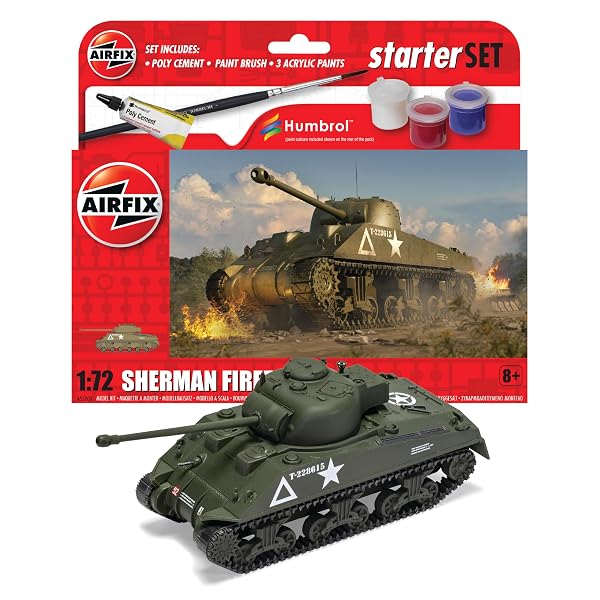 Airfix-A55003-Small-Beginners-Gift-Set-Sherman-Firefly-B084HXW323