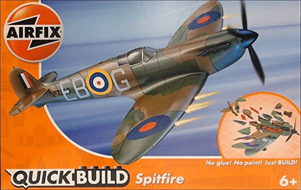 Airfix-Quickbuild-Supermarine-Spitfire-Snap-Together-Construction-Kit-Plastic-Model-Building-Kit-B00DUBH220
