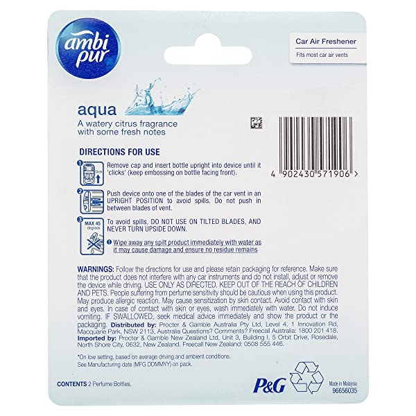 Ambi-Pur-Premium-Clip-Aqua-Car-Air-Freshener-Refill-2-Pack-B07PCDGV4F-2