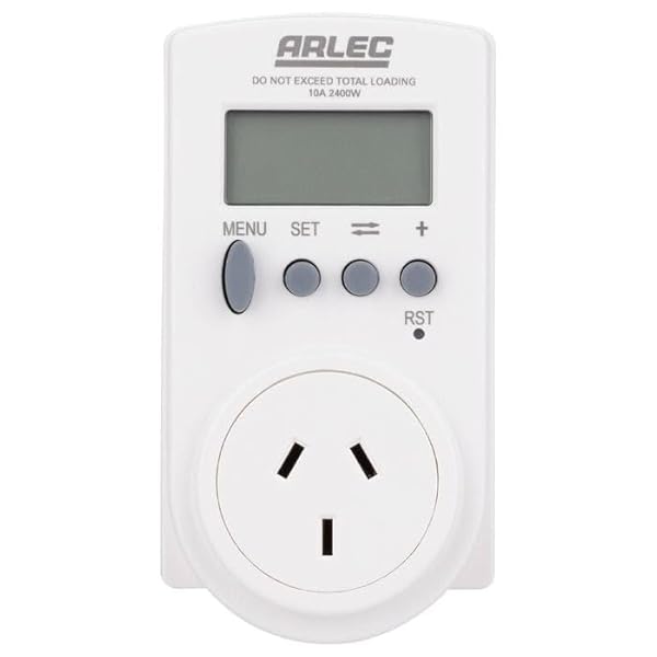 Arlec-Energy-Cost-Meter-LCD-Display-Power-Usage-Monitor-10A-2400W-White-Monitor-Appliance-Power-Usage-Running-Cos-B0DS1YXJJD