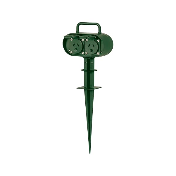 Arlec-Outdoor-2-Outlet-Powerboard-Garden-Stake-B0DLTM44KZ