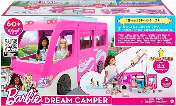 Barbie-Camper-Doll-Playset-with-60-Accessories-30-Inch-Slide-and-7-Play-Areas-Dream-Camper-B09BW4HTM9-7