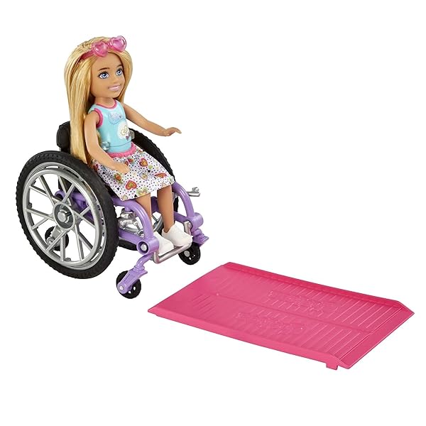 Barbie-Chelsea-Doll-Wheelchair-with-Moving-Wheels-Ramp-Sticker-Sheet-Accessories-Small-Doll-with-Blond-Hair-B09NLDFPVK-2