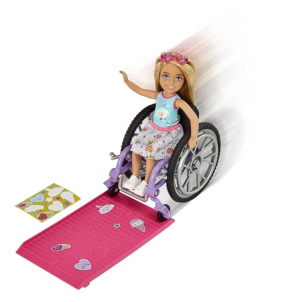 Barbie-Chelsea-Doll-Wheelchair-with-Moving-Wheels-Ramp-Sticker-Sheet-Accessories-Small-Doll-with-Blond-Hair-B09NLDFPVK-5