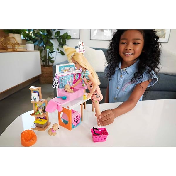 Barbie-Doll-115-in-Blonde-and-Pet-Boutique-Playset-with-4-Pets-Color-Change-Grooming-Feature-and-Accessories-Great-B08HFKDWHP-2