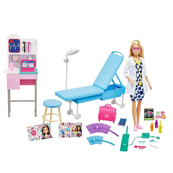 Barbie-Medical-Doctor-Playset-with-Blonde-Barbie-Doctor-Doll-12-in-20-Plus-Medical-Accessories-Exam-Station-Table-Doct-B08HG3KT1C