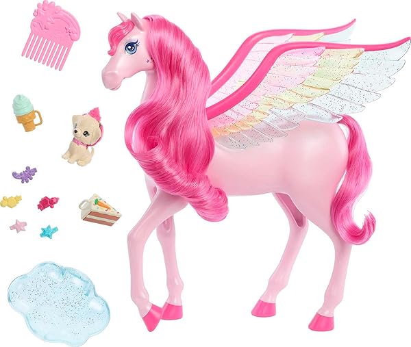 Barbie-Pink-Pegasus-with-10-Accessories-Including-Puppy-Winged-Horse-Toys-with-Lights-and-Sounds-Barbie-a-Touch-of-Mag-B0BHF8YYYG-3