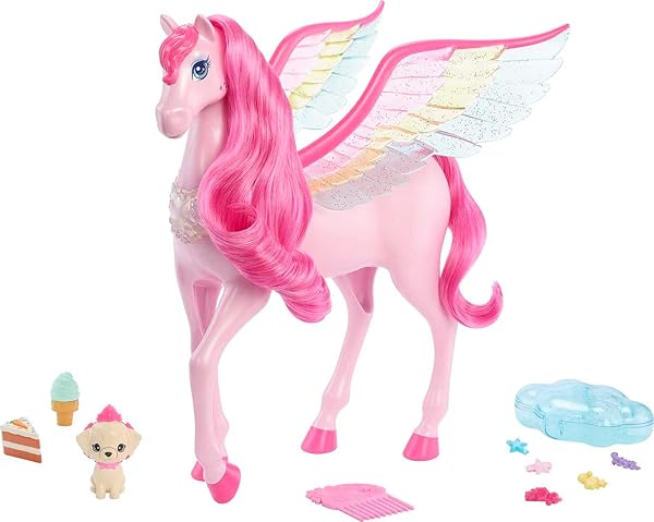 Barbie-Pink-Pegasus-with-10-Accessories-Including-Puppy-Winged-Horse-Toys-with-Lights-and-Sounds-Barbie-a-Touch-of-Mag-B0BHF8YYYG