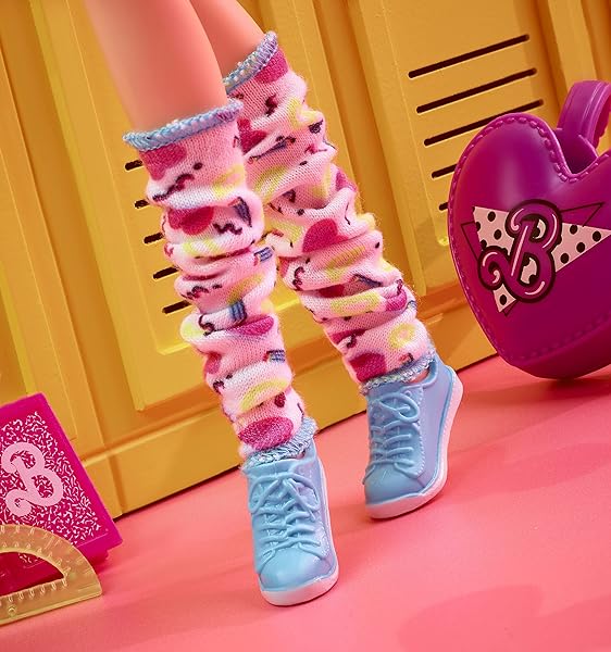 Barbie-Rewind-80s-Edition-Doll-Schoolin-Around-Wearing-Dress-Accessories-with-Crimped-Red-Hair-for-Collector-B09NP1ZPQB-5