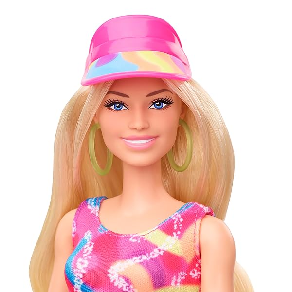 Barbie-The-Movie-Doll-Margot-Robbie-as-Barbie-Collectible-Inline-Skating-Doll-Wearing-Leotard-Biker-Shorts-and-Inline-B0BT1H2FPQ-4