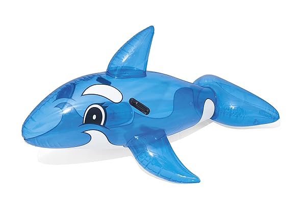 Bestway-Blue-Whale-Ride-On-Kids-Inflatable-Pool-Float-with-Handles-Beach-Toy-Blue-B095XMCY3W-4