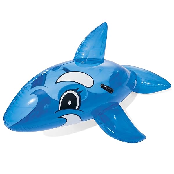 Bestway-Blue-Whale-Ride-On-Kids-Inflatable-Pool-Float-with-Handles-Beach-Toy-Blue-B095XMCY3W