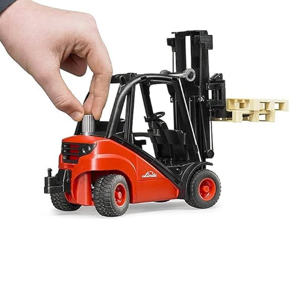Bruder-116-22cm-Linde-H30D-Forklift-wPallets-Vehicle-KidsChildren-Toys-3y-B00024QU8K-4