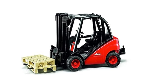 Bruder-116-22cm-Linde-H30D-Forklift-wPallets-Vehicle-KidsChildren-Toys-3y-B00024QU8K