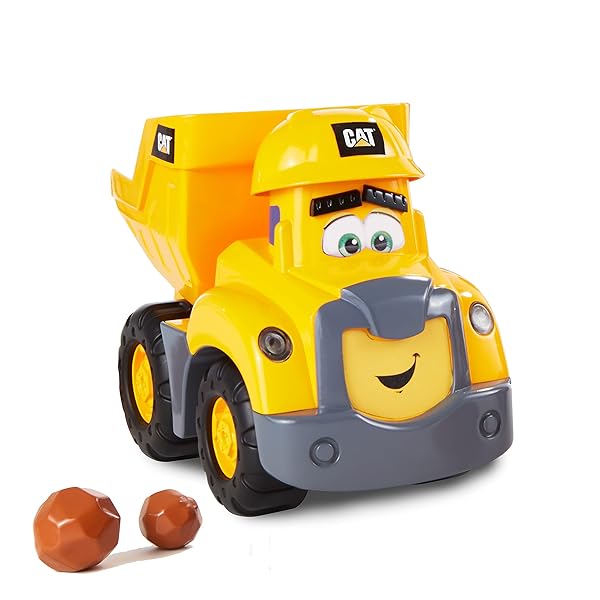 CAT-Construction-Toys-Buddies-Preschool-Dump-Truck-Junior-Crew-Interactive-Moving-Lights-Sounds-for-Ages-2-and-O-B085M86VRQ