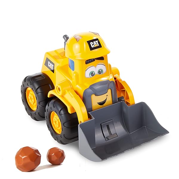 CAT-Construction-Toys-Front-Loader-Toy-Interactive-Forward-Back-Motion-Lights-Sounds-Animated-Face-Batteries-B085M8F24L-3