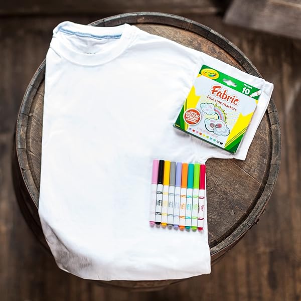 CRAYOLA-10ct-Fabric-Markers-Fine-Line-Tip-Works-on-Clothes-or-Tote-Bags-Create-Colourful-Detailed-Designs-on-Clothe-B00DQU9QYC-5