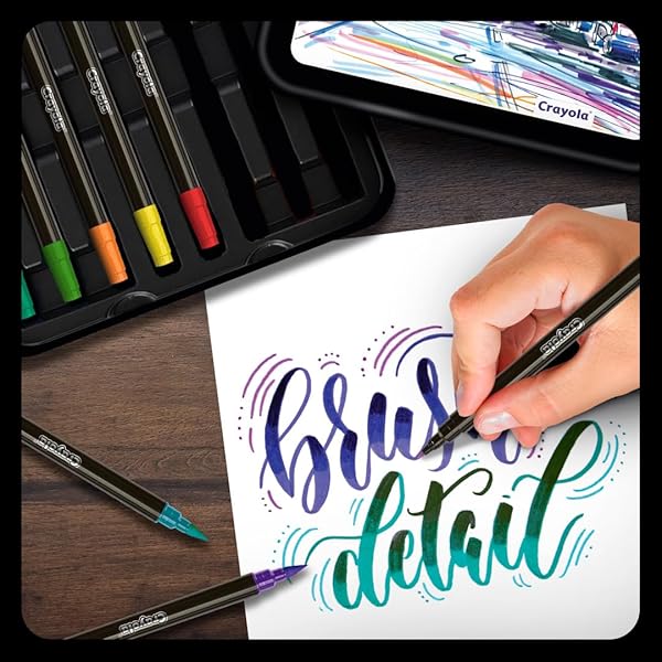 CRAYOLA-58-6501-Signature-Brush-Detail-Dual-Tip-Markers16pk-32-Colours-Brush-Tip-Pen-Tip-Calligraphy-Set-Letteri-B0722YLZTY-7