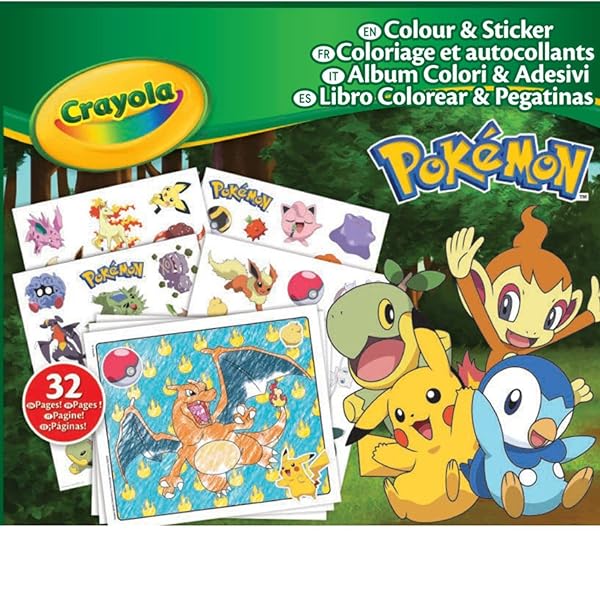 CRAYOLA-Pokemon-Stickers-32-Funny-Pages-and-4-Sheets-of-Stickers-04-2740-B0BKTTYTHZ-3