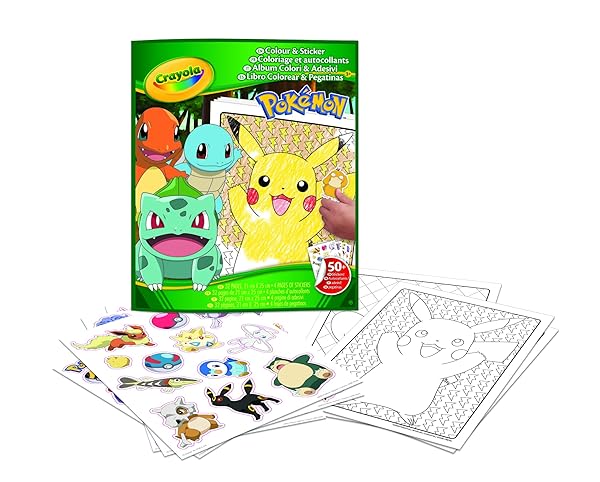 CRAYOLA-Pokemon-Stickers-32-Funny-Pages-and-4-Sheets-of-Stickers-04-2740-B0BKTTYTHZ